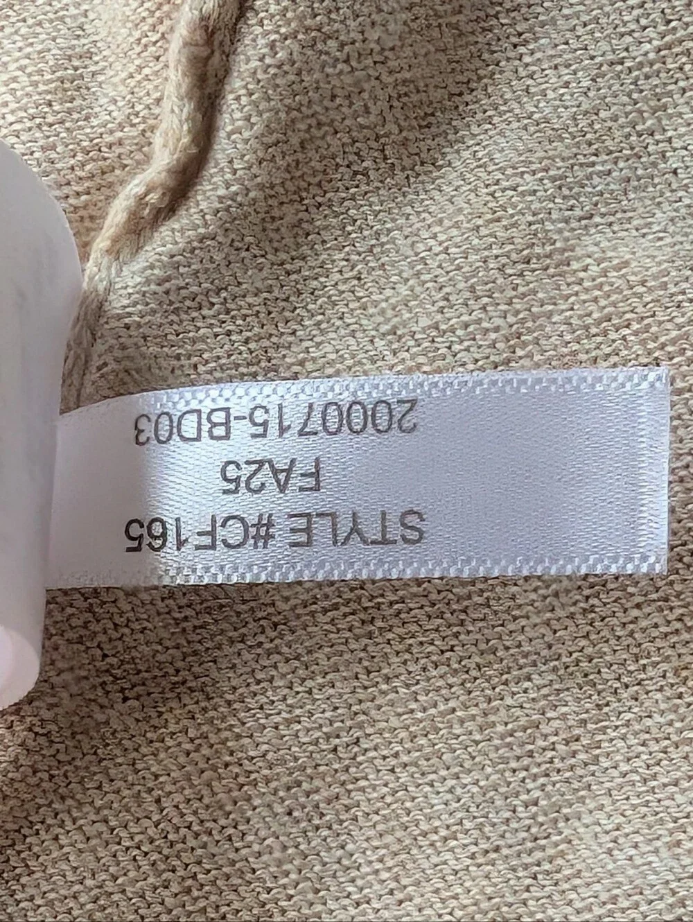 J. Crew L Teddie Pullover Beige Crewneck Lightweight Sweater 2025 Minimalist